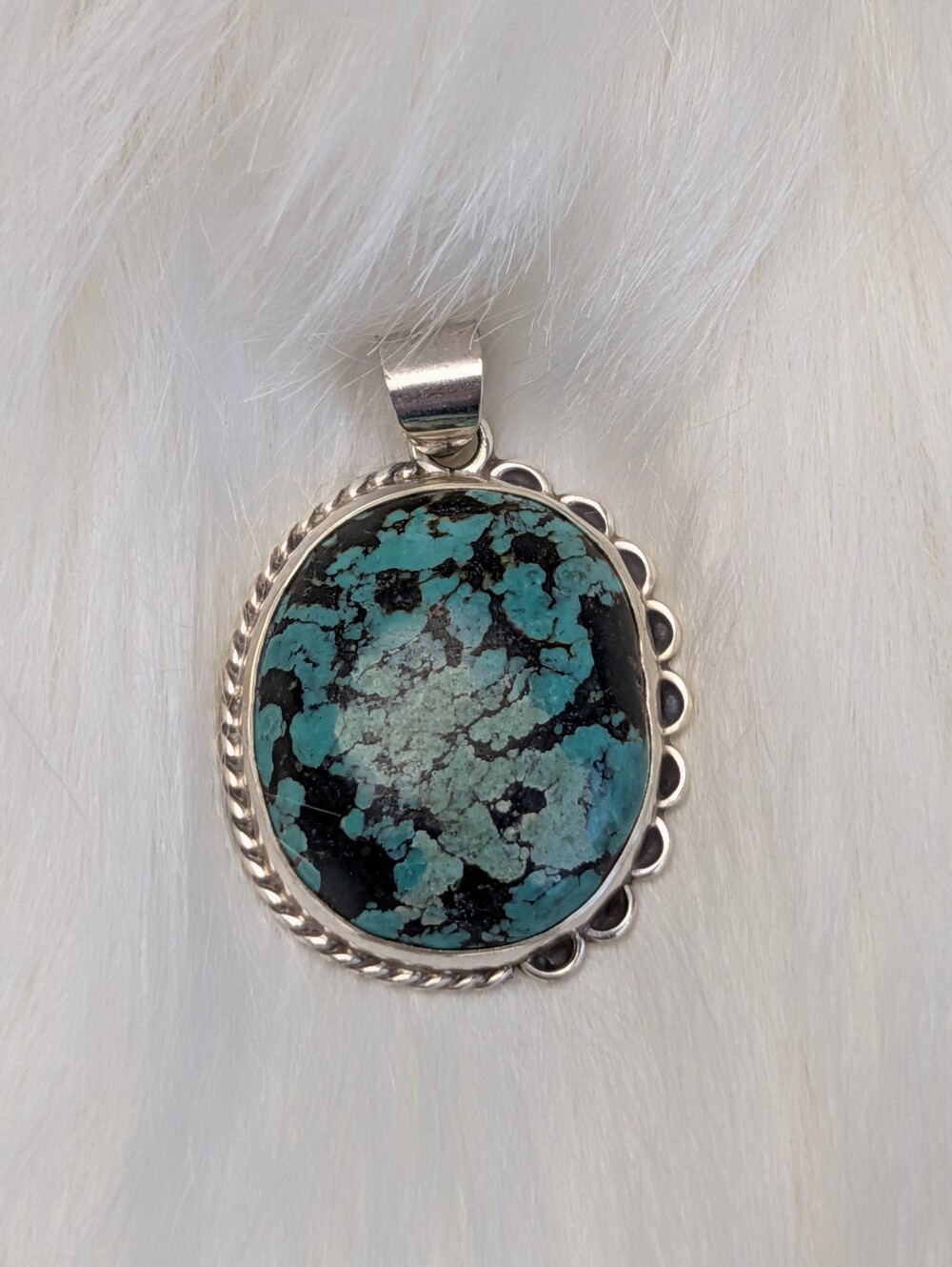 Pendant Sterling Silver with Turquoise Stone